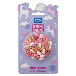 Kakkukuvat Ja Syötävät Koristetarrat|Muut Juhlatarvikkeet>Confetti Oy, Moukarikuja 4 C 1, 4300 TUUSULA, www.confetti.fi PME koristeraemix, Yksisarvinen 25g