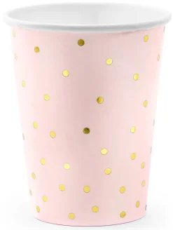 Häät|Häät>PartyDeco sp. z o.o. sp. k., ul. Kolumba 1, 70-035 Szczecin, www.partydeco.com Polka dots pahvimuki vaaleanpunainen 6 kpl/pkt