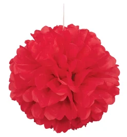 Häät|Häät>Unique Party Europe Pom Pom punainen koriste, halk. 41,6 cm