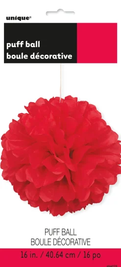 Muut Ripustettavat Koristeet>Unique Party Europe Pom Pom punainen koriste, halk. 41,6 cm