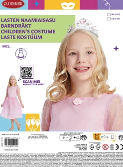 Lasten Naamiaisasut|Vappu>Goodmark Europe NV, Industrielaan 15, 8520 Kuurne, www.goodmarkgroup.com Prinsessa-asu lasten 116 cm