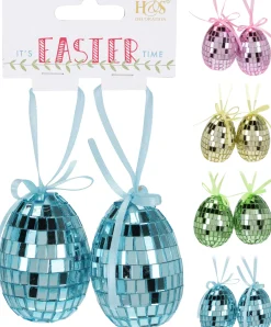 Pääsiäinen>Koopman International B.V., Distelweg 88, 1031 HH AMSTERDAM, www.koopmanint.com Pääsiäismunakoriste peilipallo ripustettava 2 kpl/pkt (4 eri värivaihtoehtoa)
