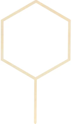 Häät|Häät>PartyDeco sp. z o.o. sp. k., ul. Kolumba 1, 70-035 Szczecin, www.partydeco.com Puinen kakunkoriste 24 cm