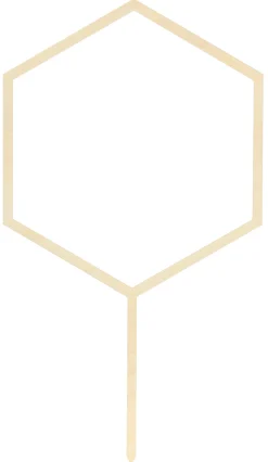 Leivontakoristeet|Muu Kattaustarvike>PartyDeco sp. z o.o. sp. k., ul. Kolumba 1, 70-035 Szczecin, www.partydeco.com Puinen kakunkoriste 24 cm
