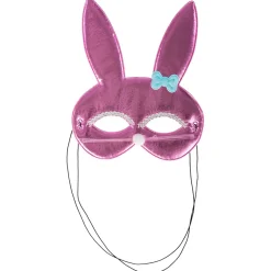 Pääsiäinen|Naamarit Ja Silmikot>CARNIVAL TOYS SRL, VIA GOLDONI 1, 48026 GODO DI RUSSI, RA, www.carnivaltoys.it Puolinaamari vaaleanpunainen pupu