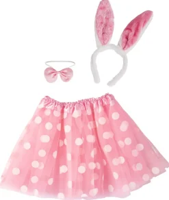 Pääsiäinen|Muut Asusteet>CARNIVAL TOYS SRL, VIA GOLDONI 1, 48026 GODO DI RUSSI, RA, www.carnivaltoys.it Pupu asusetti; tyllihame, pupunkorvat ja rusetti