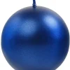 Joulu|Kynttilät>PartyDeco sp. z o.o. sp. k., ul. Kolumba 1, 70-035 Szczecin, www.partydeco.com Pöytäkynttilä pyöreä metallinhohtosininen 8 cm