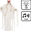 Ripustettavat Hahmot|Halloween>Boland Party Partners, P. O. Box 518, AK ALPHEN A/D RIJN, https://boland.eu Ripustettava luurankokoriste 55 cm valolla ja äänellä