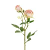 Ystävänpäivä|Muut Koristeet Ja Rekvisiitat>PartyDeco sp. z o.o. sp. k., ul. Kolumba 1, 70-035 Szczecin, www.partydeco.com Ruusu kahdella nupulla 55 cm, vaaleanpunainen