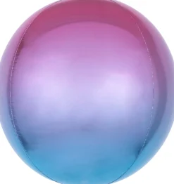 Erikoisfoliopallot>Anagram International Inc, 7700 Anagram Drive, MN 55344-7307, USA, http://www.anagramballoons.com/ Sateenkaaripallokas pinkki/sininen 40 cm 3D muotofoliopallo