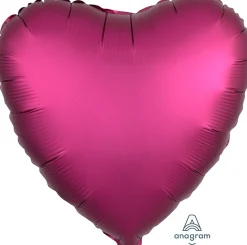 Personoidut Folioilmapallot Kimallekirjoituksella|Yksiväriset Ilmapallot>Anagram International Inc, 7700 Anagram Drive, MN 55344-7307, USA, http://www.anagramballoons.com/ Satiinifuksia sydän foliopallo