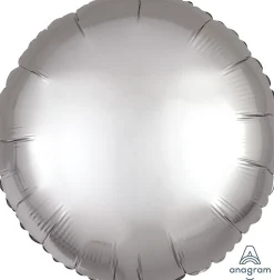 Pienet Foliopallot|Yksiväriset Foliopallot>Anagram International Inc, 7700 Anagram Drive, MN 55344-7307, USA, http://www.anagramballoons.com/ Satiinihopea pyöreä foliopallo