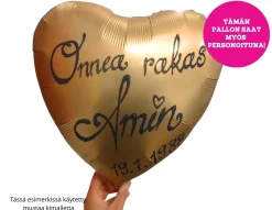 Yksiväriset Ilmapallot|Äitienpäivä>Anagram International Inc, 7700 Anagram Drive, MN 55344-7307, USA, http://www.anagramballoons.com/ Satiinikulta sydän foliopallo