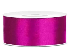 Häät|Häät>PartyDeco sp. z o.o. sp. k., ul. Kolumba 1, 70-035 Szczecin, www.partydeco.com Satiininauha 25mm/25m, fuksia