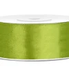 Lahjapaketointi|Satiininauhat>PartyDeco sp. z o.o. sp. k., ul. Kolumba 1, 70-035 Szczecin, www.partydeco.com Satiininauha 25mm/25m, limenvihreä