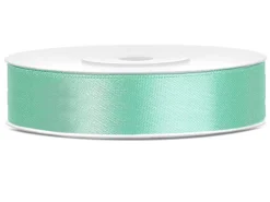 Häät|Häät>PartyDeco sp. z o.o. sp. k., ul. Kolumba 1, 70-035 Szczecin, www.partydeco.com Satiininauha 12mm/25m, mintunvihreä