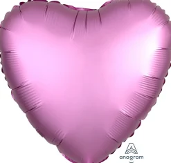 Pienet Foliopallot|Yksiväriset Foliopallot>Anagram International Inc, 7700 Anagram Drive, MN 55344-7307, USA, http://www.anagramballoons.com/ Satiinipinkki sydän foliopallo