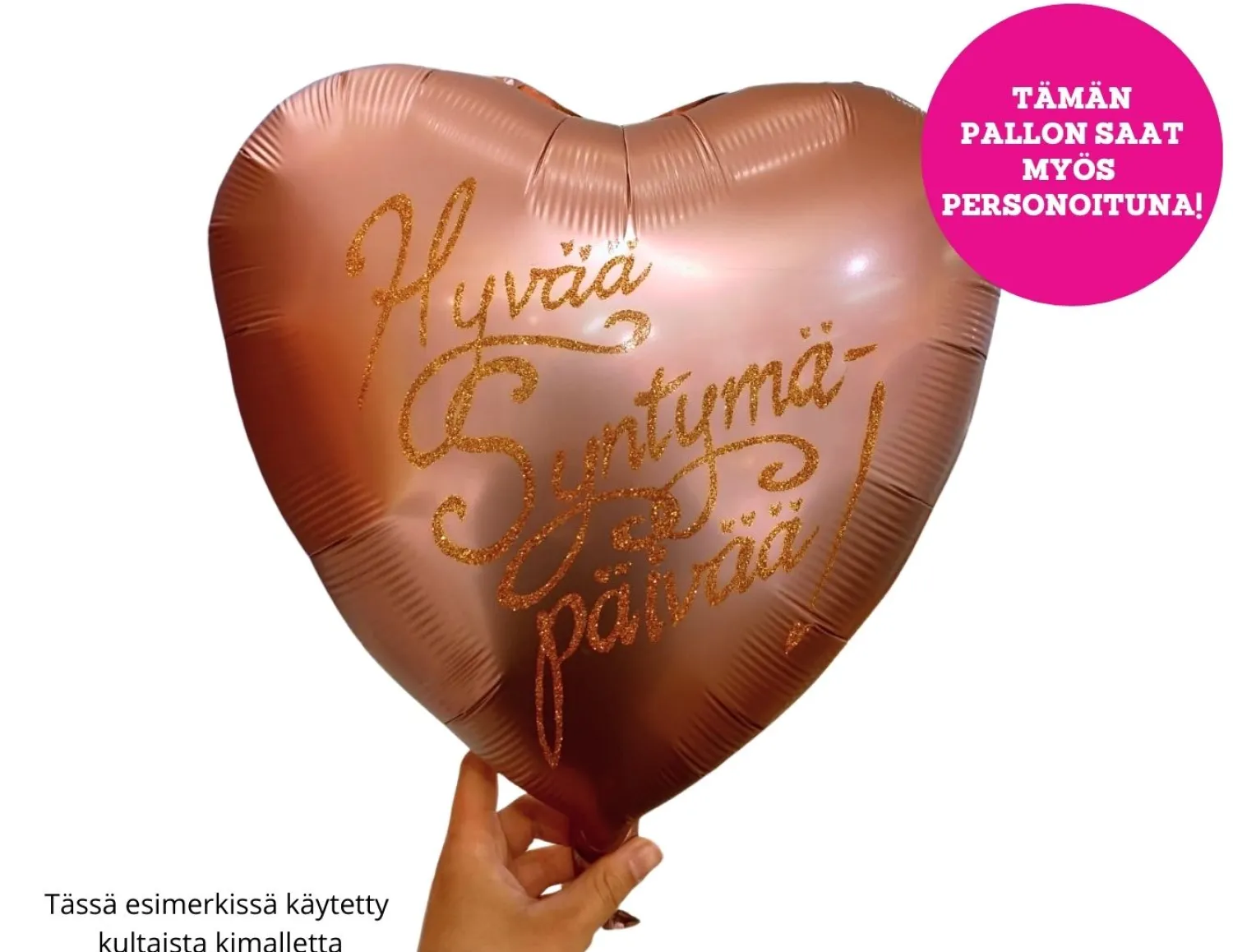 Yksiväriset Ilmapallot|Äitienpäivä>Anagram International Inc, 7700 Anagram Drive, MN 55344-7307, USA, http://www.anagramballoons.com/ Satiiniruusukulta sydän foliopallo