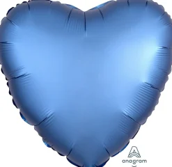 Personoidut Folioilmapallot Kimallekirjoituksella|Yksiväriset Ilmapallot>Anagram International Inc, 7700 Anagram Drive, MN 55344-7307, USA, http://www.anagramballoons.com/ Satiinisininen sydän foliopallo