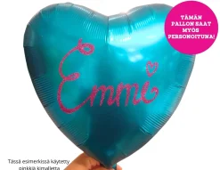 Häät|Häät>Anagram International Inc, 7700 Anagram Drive, MN 55344-7307, USA, http://www.anagramballoons.com/ Satiiniturkoosi sydän foliopallo