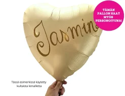 Personoidut Folioilmapallot Kimallekirjoituksella|Yksiväriset Ilmapallot>Anagram International Inc, 7700 Anagram Drive, MN 55344-7307, USA, http://www.anagramballoons.com/ Satiinivaaleankeltainen sydän foliopallo