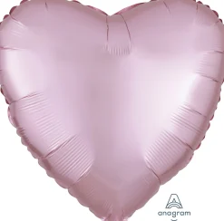 Pienet Foliopallot|Yksiväriset Foliopallot>Anagram International Inc, 7700 Anagram Drive, MN 55344-7307, USA, http://www.anagramballoons.com/ Satiinivaaleanpunainen sydän foliopallo