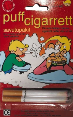Pilailutuotteet|Muut Juhlatarvikkeet>Butterick's Leco AB, Sune Sågares Väg 4, 31038 SIMLÅNGSDALEN, www.buttericks.se Savutupakit K-18