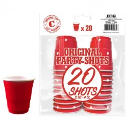 Värikattaus|Lasit Ja Mukit>Sarl Original Cup / Gérant Associé, 59 rue de Ponthieu, 75008 Paris, www.originalcup.com Shottilasi 40 ml konepestävä 20 kpl/pkt punainen