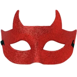 Naamarit Ja Silmikot|Halloween>Boland Party Partners, P. O. Box 518, AK ALPHEN A/D RIJN, https://boland.eu Silmikko punainen paholainen glitter