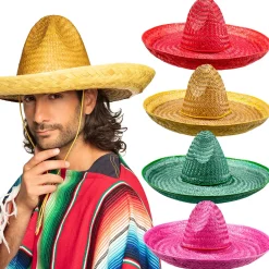 Pannat, Kruunut Ja Tiarat|Muut Asusteet>Boland Party Partners, P. O. Box 518, AK ALPHEN A/D RIJN, https://boland.eu Sombrero 50 cm 1 kpl (lajitelmatuote 4 eri värivaihtoehtoa)