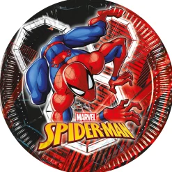 Lautaset|Spiderman>Juhlamaailma Spider-Man pahvilautanen 20 cm 8 kpl/pkt