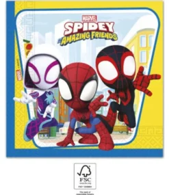 Lautasliinat|Spiderman>Procos S.A., 56th KLM Paleas Ethnikis, 320-11 Inofita Greece, www.procos.gr Spidey lautasliina 33 x 33 cm 20kpl/pkt