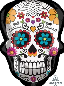 Muotofoliopallot|Halloween>Anagram International Inc, 7700 Anagram Drive, MN 55344-7307, USA, http://www.anagramballoons.com/ Sugar skull muotofoliopallo