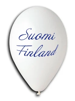 Painetut Ja Kuvioidut Ilmapallot>Ilmapallokeskus Balloon Center Oy Part of Toyrock Group, Tiilipojanlenkki 9, 01720 VANTAA, www.ilmapallokeskus.fi Suomi ilmapallo 30 cm 6 kpl/pss