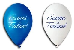 Painetut Ja Kuvioidut Ilmapallot>Ilmapallokeskus Balloon Center Oy Part of Toyrock Group, Tiilipojanlenkki 9, 01720 VANTAA, www.ilmapallokeskus.fi Suomi ilmapallo 30 cm 6 kpl/pss