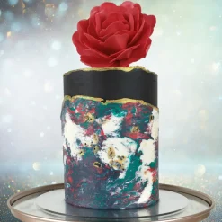 Häät|Häät>Confetti Oy, Moukarikuja 4 C 1, 4300 TUUSULA, www.confetti.fi Syötävä koriste, punainen Ruusu 12,5 cm