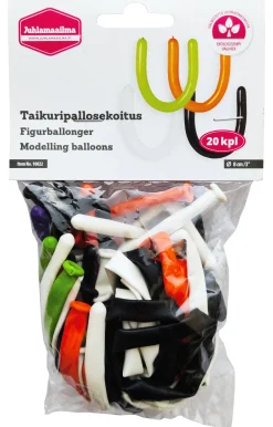 Taikuri-Ilmapallot|Erikoisilmapallot>Ilmapallokeskus Balloon Center Oy Part of Toyrock Group, Tiilipojanlenkki 9, 01720 VANTAA, www.ilmapallokeskus.fi Taikuri-ilmapallosekoitus 20 kpl/pss