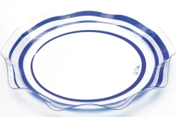 Värikattaus|Tarjoiluastiat Ja -Välineet>Givi Italia S.r.l, Via Ennio de Monte 117r, 16014 ISOVERDE, www.giviitalia.com Tarjoiluastia sininen 28 cm aaltoilevilla reunuksilla