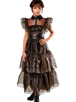 Lasten Naamiaisasut|Halloween>Rubies Netherlands b.v., Heldenseweg 25A, 6086 PD Neer, www.rubies.com The Addams Family Wednesday tanssiaisasu 14-16v