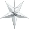 Joulu|Muut Ripustettavat Koristeet>PartyDeco sp. z o.o. sp. k., ul. Kolumba 1, 70-035 Szczecin, www.partydeco.com Tähtikoriste pahvia 70 cm hopeanvärinen 1 kpl/pkt