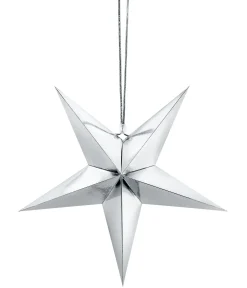 Joulu>PartyDeco sp. z o.o. sp. k., ul. Kolumba 1, 70-035 Szczecin, www.partydeco.com Tähtikoriste pahvia 30 cm hopeanvärinen 1 kpl/pkt