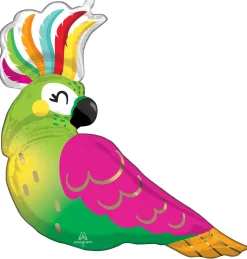 Muotofoliopallot>Anagram International Inc, 7700 Anagram Drive, MN 55344-7307, USA, http://www.anagramballoons.com/ Trooppinen papukaija muotofoliopallo
