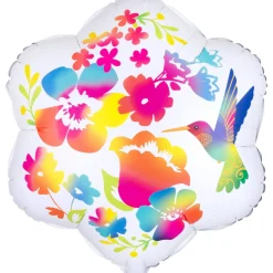 Muotofoliopallot|Vappu>Anagram International Inc, 7700 Anagram Drive, MN 55344-7307, USA, http://www.anagramballoons.com/ Tropiikin kukat satiini pienmuotofolio
