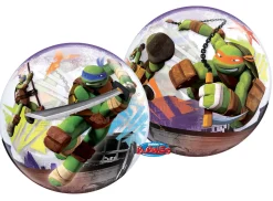 Erikoisfoliopallot> Turtles, läpikuultava kuplailmapallo