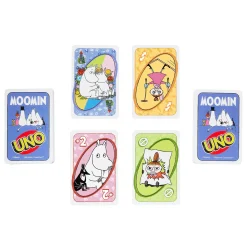 Muumit|Muut Juhlatarvikkeet>Toyrock Oy, Lemminkäisenkatu 46, 20520 TURKU, www.toyrock.fi UNO Moomin -korttipeli