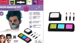 Kasvovärit|Halloween>Goodmark Europe NV, Industrielaan 15, 8520 Kuurne, www.goodmarkgroup.com UV -valossa hohtava maskeeraussetti