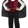 Lasten Naamiaisasut|Muut Asusteet>IV Beck / Amscan Europe GmbH, Dettinger Str. 148, 73230 Kirchheim/Teck, Germany, www.amscan-europe.com Vampyyri lasten; paita, kiinnitetty liivi ja viitta 128-134