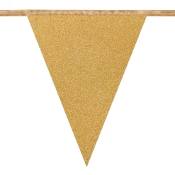 Muut Ripustettavat Koristeet|Viiri- Ja Kirjainnauhat>Boland Party Partners, P. O. Box 518, AK ALPHEN A/D RIJN, https://boland.eu Viirinauha kimaltava kulta 16x20 cm - 6 m