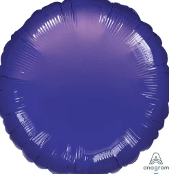 Yksiväriset Ilmapallot>Anagram International Inc, 7700 Anagram Drive, MN 55344-7307, USA, http://www.anagramballoons.com/ Violetti pyöreä foliopallo