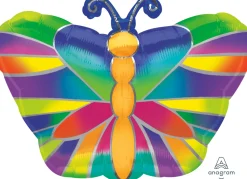 Muotofoliopallot>Anagram International Inc, 7700 Anagram Drive, MN 55344-7307, USA, http://www.anagramballoons.com/ Värikäs perhonen pienmuotofolio